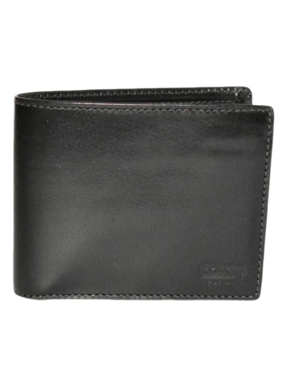 🖤 Men's Vintage 90s Y2K Supple Black Cowhide Leather Bill Fold Card ID Wallet